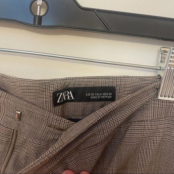 Zara Checkered Cigarette Pants - Picture 4 of 8